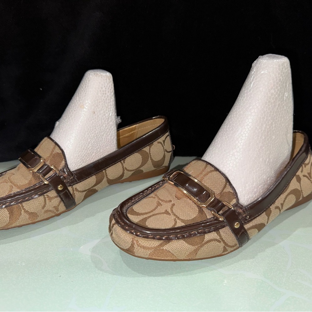 Coach Signature Brown Loafers